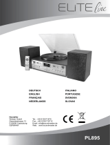 Soundmaster PL895 Elite Line Wooden Retro Vinyl Records Player Manual de usuario
