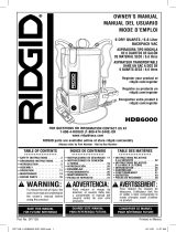 RIDGID 6 Qt. NXT Backpack Vacuum Cleaner Manual de usuario