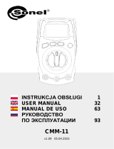 Sonel CMM-11 Manual de usuario
