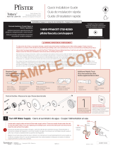 Pfister Tisbury R89-1TBK Specification and Owner Manual