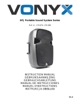 Vonyx 170.075 SPJ Portable Sound System Manual de usuario