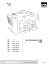 GYS POWER PACK 1500 POWER SUPPLY El manual del propietario