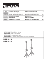 Makita DML813 Cordless Worklight Manual de usuario