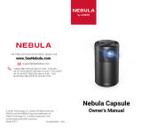 Anker D4111 Nebula Capsule Projector El manual del propietario