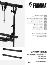 Fiamma 02096-26 Carry Bike Kit Bars DJ Transit Manual de usuario