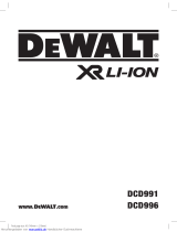 DeWalt DCD991 Cordless Brushless Drill Driver Instrucciones de operación