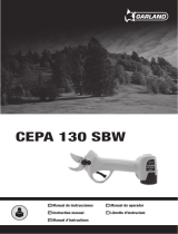 Garland CEPA 130 SBW Battery Pruning Shears Manual de usuario
