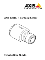 Axis F2115-R Varifocal Sensor Guía de instalación