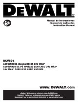 DeWalt DCV501 20V Max Cordless Hand Vacuum Kit Manual de usuario