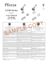 Pfister LG03-6110 Specification and Owner Manual