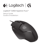 Logitech G402 Hyperion Fury Wireless Mouse Guía del usuario