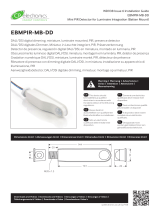 CP Electronics EBMPIR-MB-DD Mini PIR Detector for Luminaire Integration Guía de instalación
