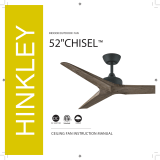 Hinkley903752 52 Inch Chisel Ceiling Fan