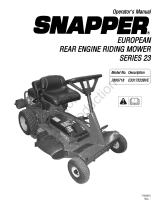 Simplicity MANUAL, OPS, SNAPPER EURO RER MODEL E3317523BVE Manual de usuario