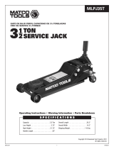 Matco Tools MLPJ35T Low Profile Floor Jack Manual de usuario
