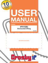 CrosbyIP IPH10(E) Lifting Clamp Manual de usuario
