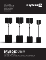 LD systems LD DAVE G4X Series Compact 2.1 PA Loudspeakers System Manual de usuario