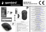 Gembird MUSW-4B-01 Wireless Optical Mouse Manual de usuario