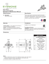 Symmons 54-3DIV-STN Guía de instalación