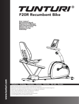 Tunturi F20R Recumbent Bike Competence Manual de usuario