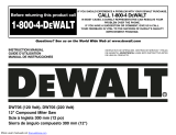 DeWalt DW705 Compound Miter Saw Manual de usuario