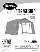 Scotts 70496 Storage Shed 10 x 15 x 8’ Green Peak Manual de usuario