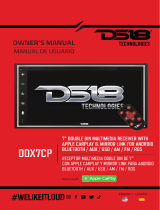 DS18 DDX7CP 7 Inch Touchscreen Mech Less Double Din Head Unit El manual del propietario