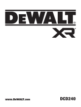 DeWalt DCD240 Manual de usuario