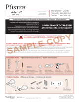 Pfister Arterra BPH-DE0D Specification and Owner Manual