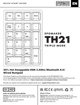 EPOMAKER Th21 Triple-Mode Numpad Guía del usuario