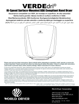 World Dryer Q-974A2 Guía de instalación