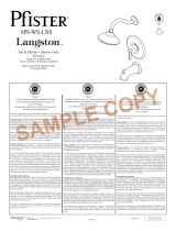 Pfister Langston 8P8-WS-LN0Y Specification and Owner Manual