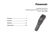 Panasonic ER-FGP82 Tondeuse à cheveux professionnelle Manual de usuario