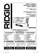 RIDGID HD0300 3 Gallon 5.0-Peak HP NXT Wet/Dry Vac Manual de usuario