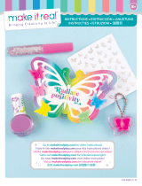 make it real 2326 Butterfly Cosmetic Set Instrucciones de operación