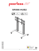 PEERLESS-AV SR598-HUB2 SmartMount Flat Panel Cart Manual de usuario