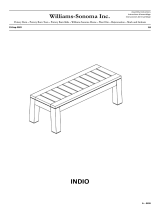 pottery barn kids Indio Outdoor Kids' Bench Assembly Instructions