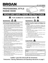 Broan RP136BL El manual del propietario