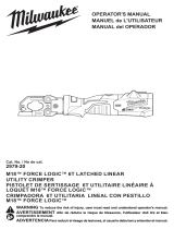 Milwaukee 2979-20 M18 Force Logic 6T Latched Linear Utility Crimper Manual de usuario