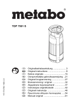 Metabo TDP 7501 S Instrucciones de operación