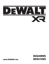 DeWalt DCG409VSNT Manual de usuario