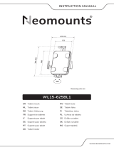 Neomounts WL15-625BL1 Tablet PC Wall Bracket Manual de usuario
