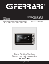 G3FERRARi G10153 ROSTO 45 Electric Oven Manual de usuario