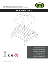 AXI A031.003.01 Nick Picnic Table Manual de usuario