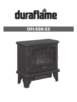 Duraflame DFI-550-22 Black Infrared Freestanding Electric Fireplace Stove Manual de usuario