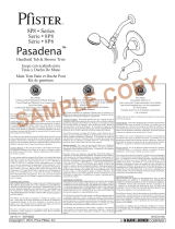 Pfister Pasadena 8P8-PHHC Specification and Owner Manual
