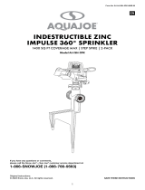 AQUAJOE AJ-ISH-2PK Indestructible Zinc Impulse 360 Degree Sprinkler Manual de usuario