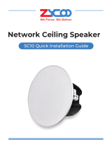Zycoo SC10 Network Ceiling Speaker Quick Guía de instalación