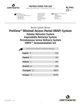 Orthofix AW-70-9906 ProView Minimal Access Portal System Manual de usuario