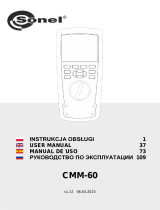 Sonel CMM-60 Manual de usuario
